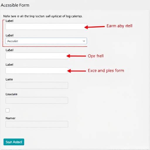 Screenshot of an accessible form with labels and instructions on the Apex Recovery Solutions contact page